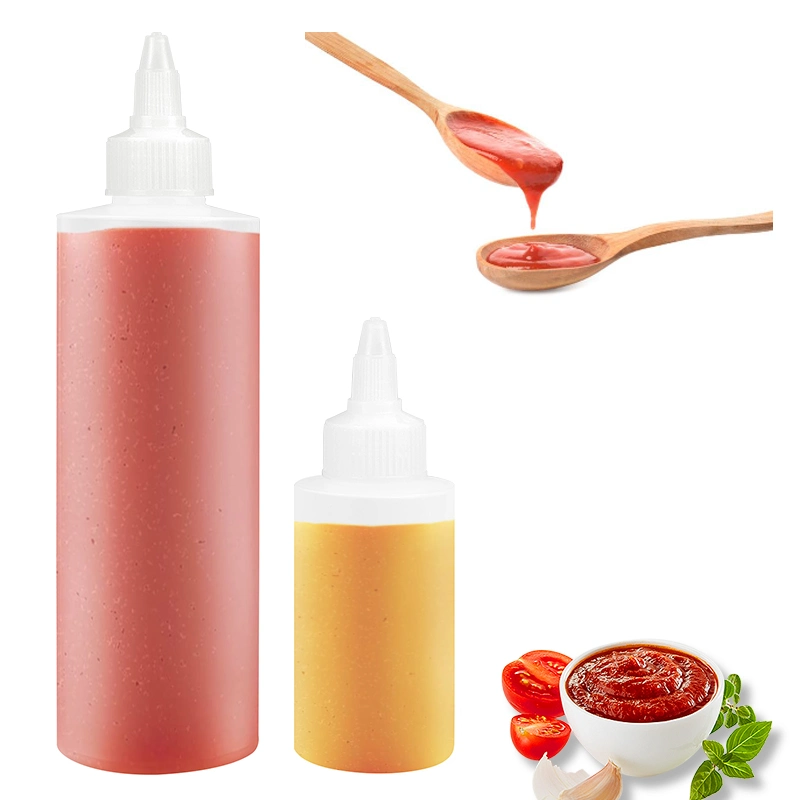 LDPE Soft Empty Plastic Food Grade Sauce Bottle Squeeze Dispenser Bottle