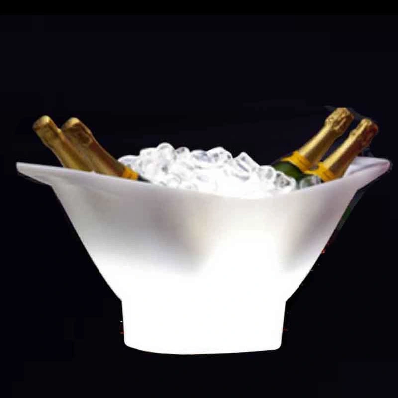 Modern Event Bar Pub Furniture Plastic LED Beer Ice Bucket for Sale