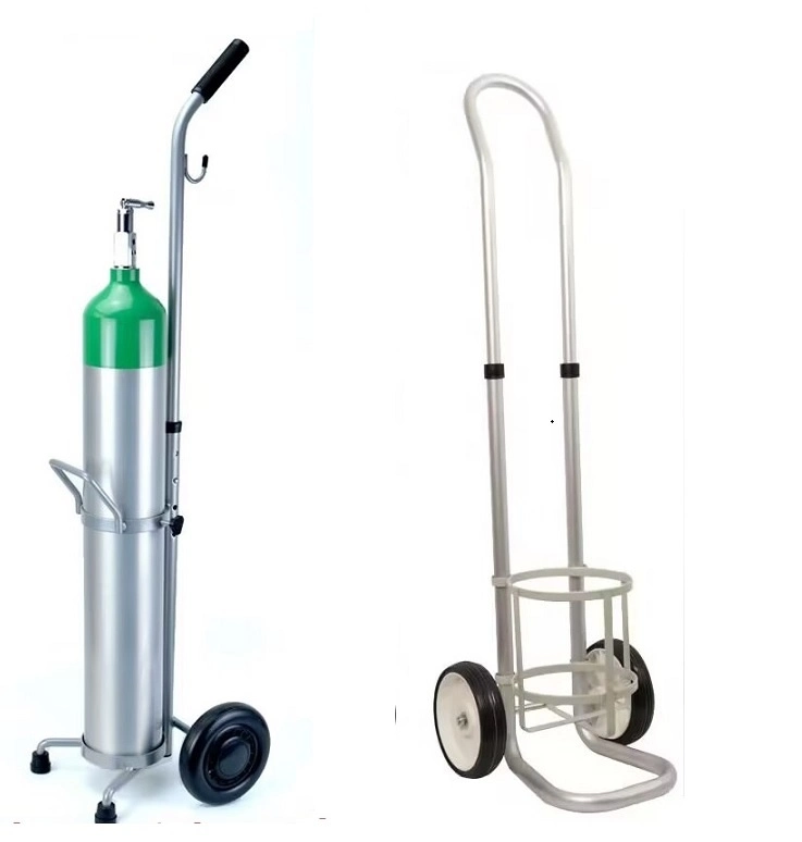 2/4/6/8/10L Portable Medical Hospital Adjustable Oxygen Bottle Tank Cylinder Trolley Cart