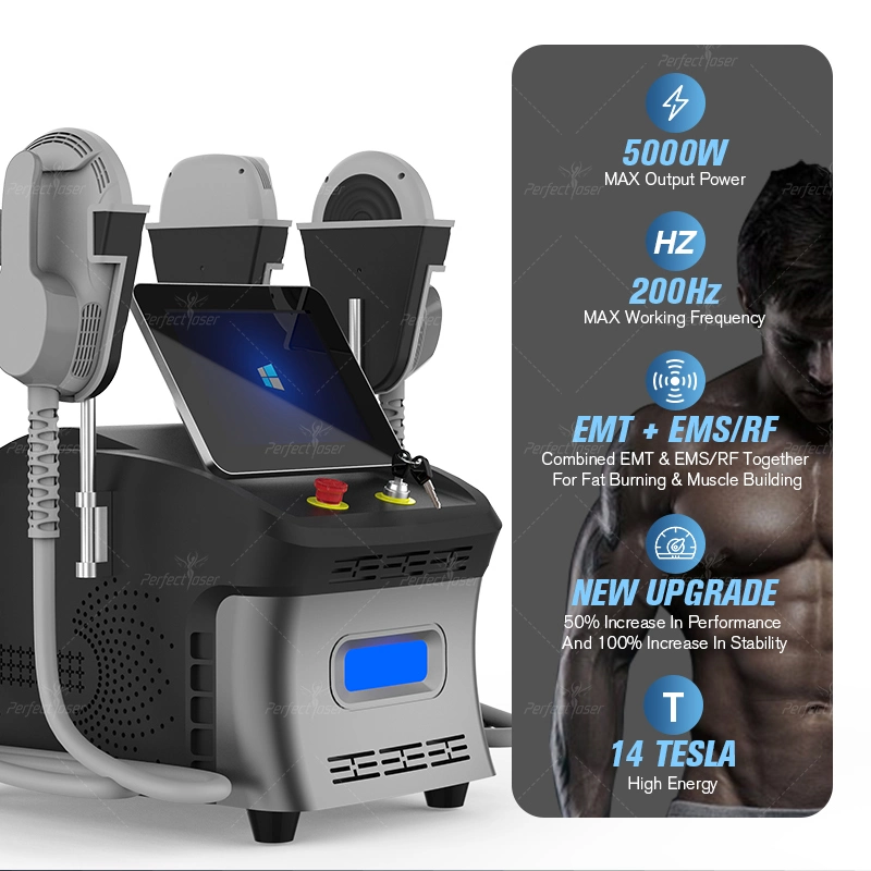 EMS Bodytech Megnetic Hi Muscle Building aumentar Sculpt Body Shaping Adelgazamiento grasa Celulitis Removal Fem EMT Escultura máquina con Silla del piso pélvico