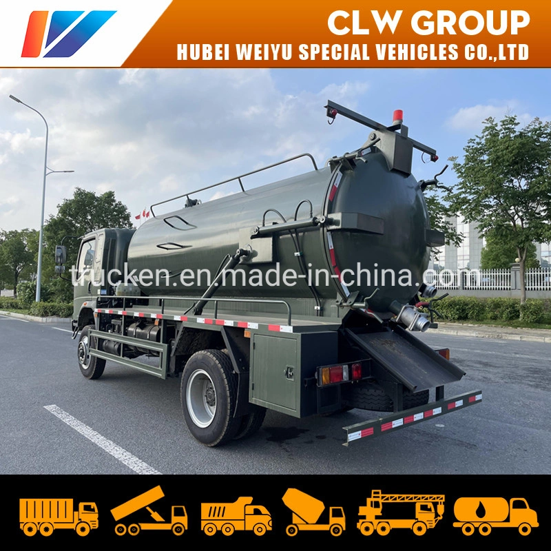 Sinotruk Homan 4X4 All Wheel Drive off Road 8000L Vacuum Sludge Sewage Suction Truck