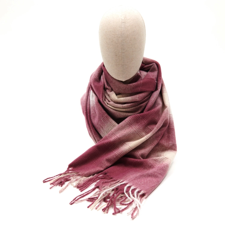 Custom Design Printed Polyester Woven Scarf for Female with Leopard Print