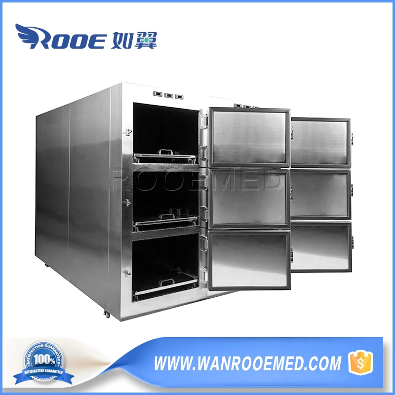 Ga306 Six Body Stainless Steel Mortuary Refrigerator System for Hospitals Funeral Homes Autopsy Rooms