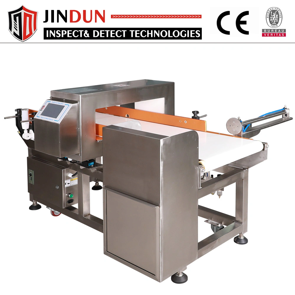 High Performance Industrial Food Metal Detector Machine with Rejector