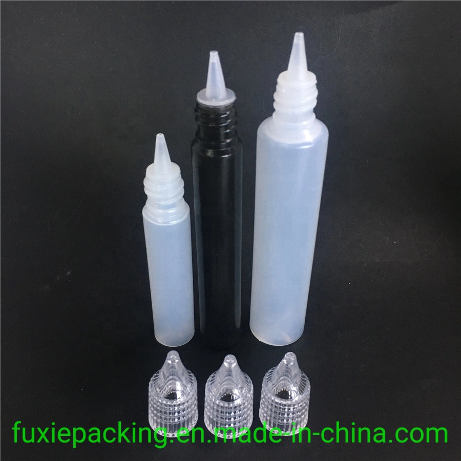 10ml 15ml 30ml PE Plastique Pipette bouteilles Les bouteilles PET vides e liquide avec Crystal PAC pour l'huile de fumée