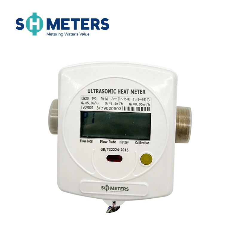 DN15-DN40 جهاز قياس المياه الحرارية بالموجات فوق الصوتية الذكي مع حل كامل للبرامج