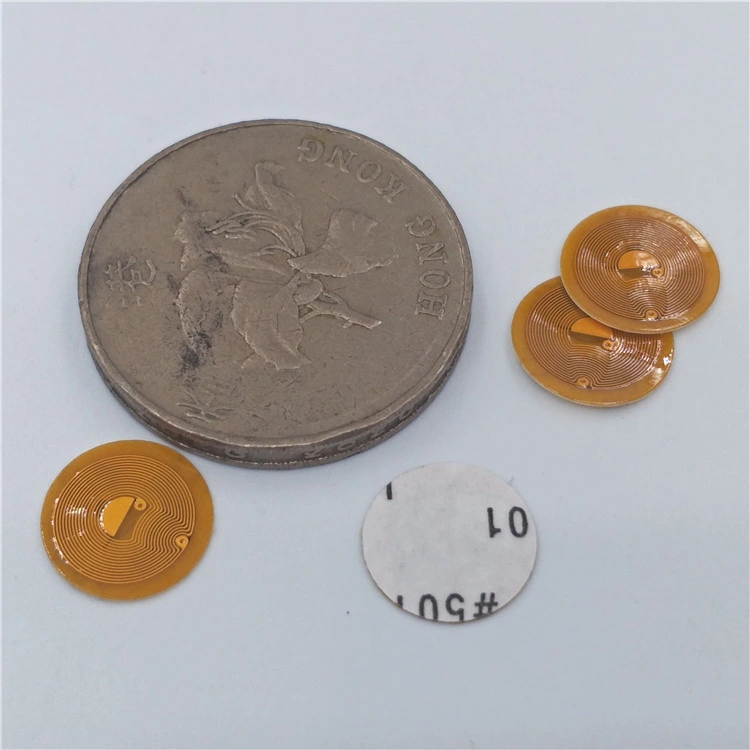 8mm de alto nivel de seguridad contra robo de joyas personalizada etiqueta RFID HF NFC etiqueta pequeña