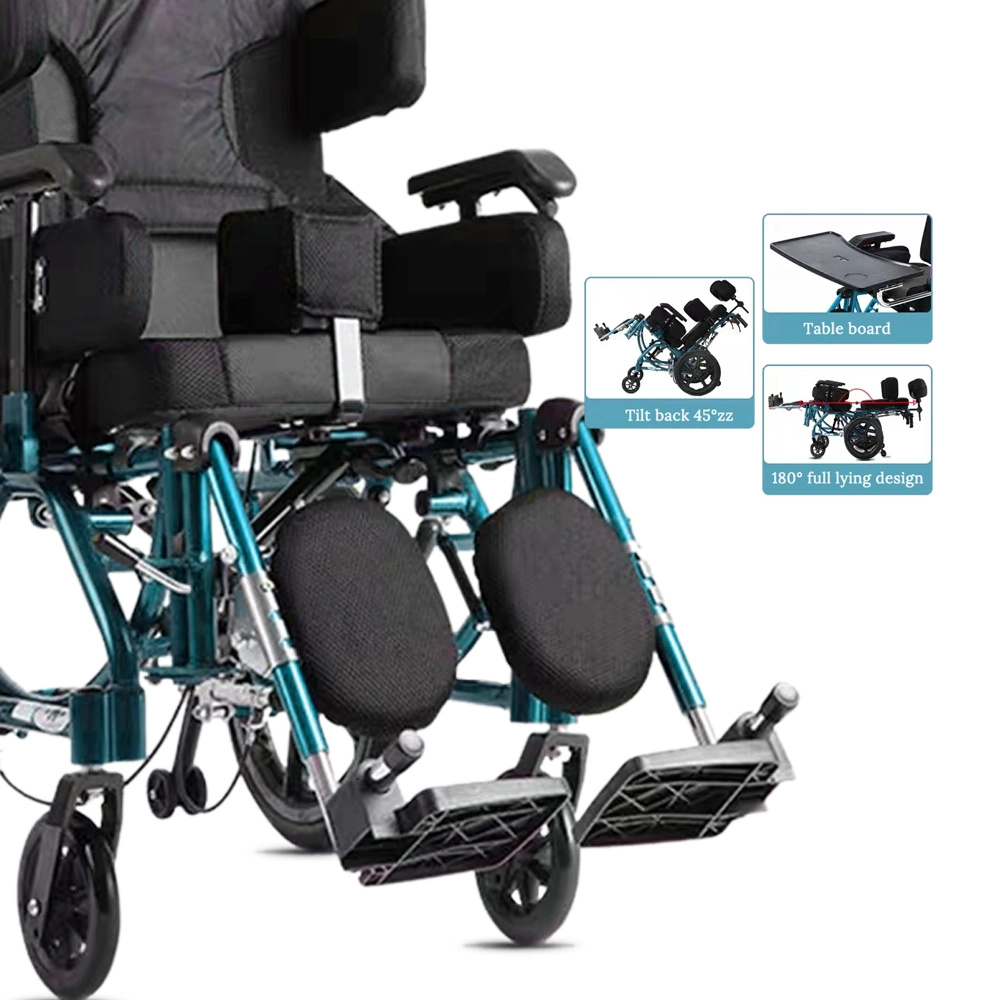 Cerebral Palsy Children Adult Wheelchair Disable Elderly Paralyzed High Back Portable Medical Wheelchair Mobility Wheelchair Price