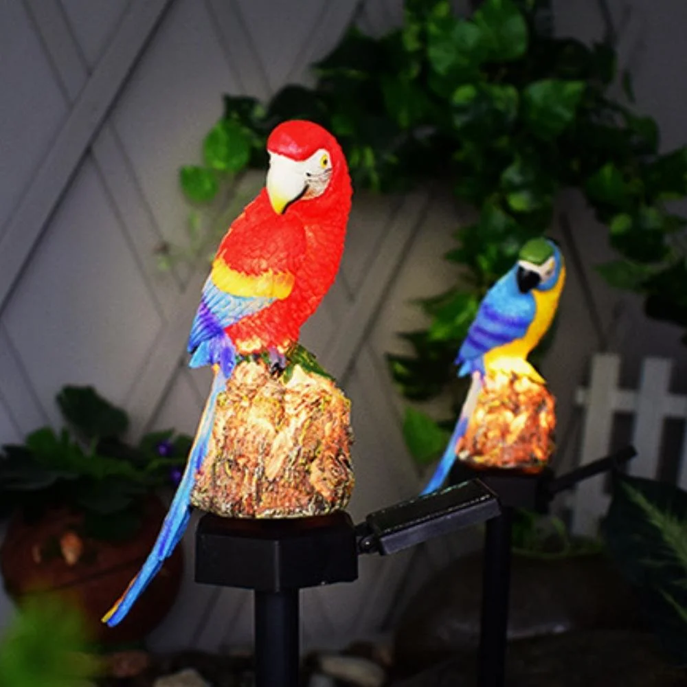 Solar LED Light Stake Bird Shaped Lamp Outdoor Decorations Art Landscape Wyz21886