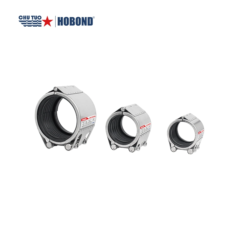 Hobond Brand 304 Stainless Steel Pipe Clamp Pipe Repair Coupling