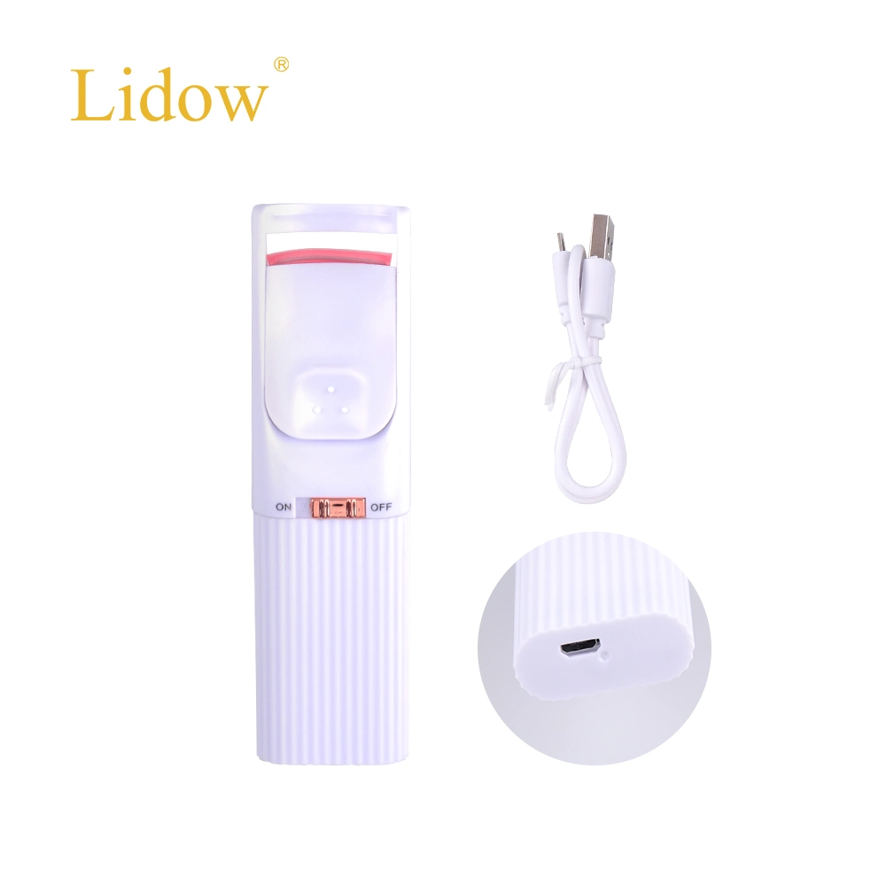 Lidow Portable Mini USB wiederaufladbare Make-up Wimpernkurbeln Werkzeuge elektrisch Beheizte Wimpernkugelschürfchen für Frauen