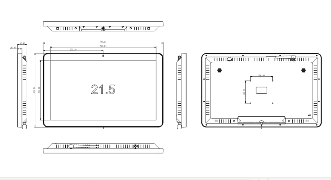 Venta caliente de la tarjeta SD USB Marco Digital18.5"19" 21.5" 22" 24" pulgadas LCD WiFi Android Publicidad Reproductor de vídeo HD del Reproductor Digital Photo Frame con la batería