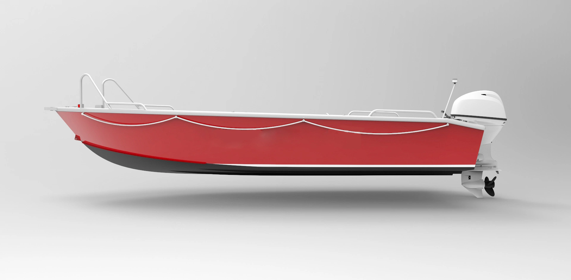 2022 16FT/4,9 m pleine en aluminium soudé esquif Bateaux de pêche de la vitesse de travail pour la vente