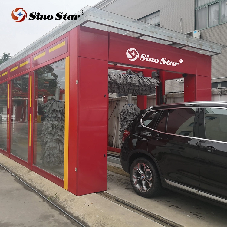 C6 Sino Star High quality/High cost performance  Low Price Automatic Tunnel Car Wash Machine System with High Pressure Water Pre-Washing