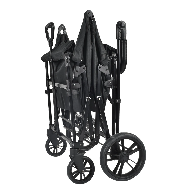 2024 New Design Fashion 4 Seats Baby Wagon Multifunction Folding Stroller Wagon