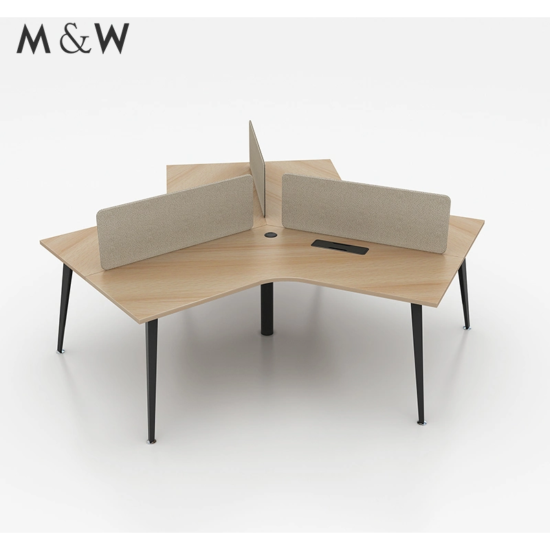 3 sièges de bureau en métal utilisé mobilier modulaire des stations de travail de bureau