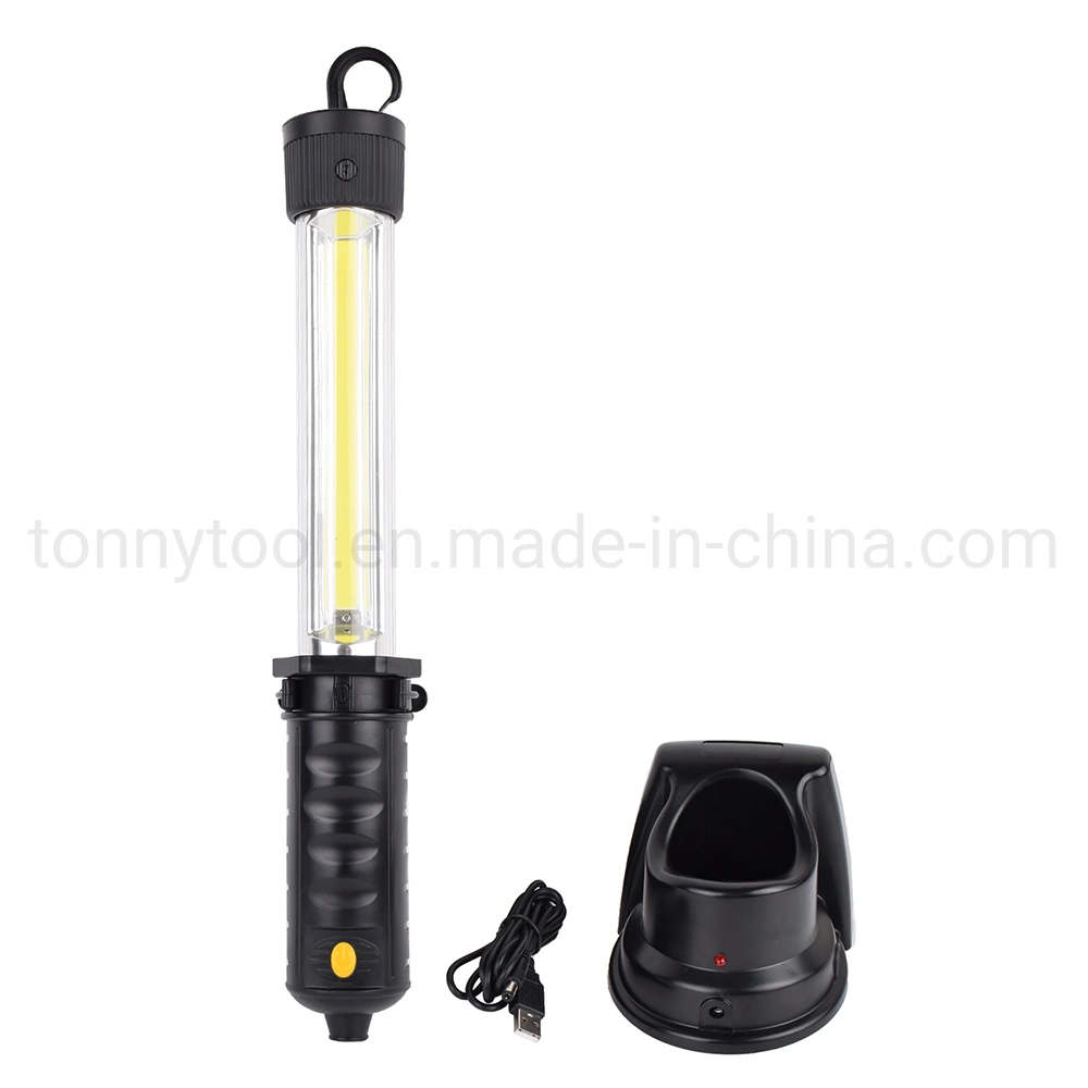 Rechargeable Work Light Portable LED Mechanic Trouble Light, Magnetic Inspection Cordless Floodlight