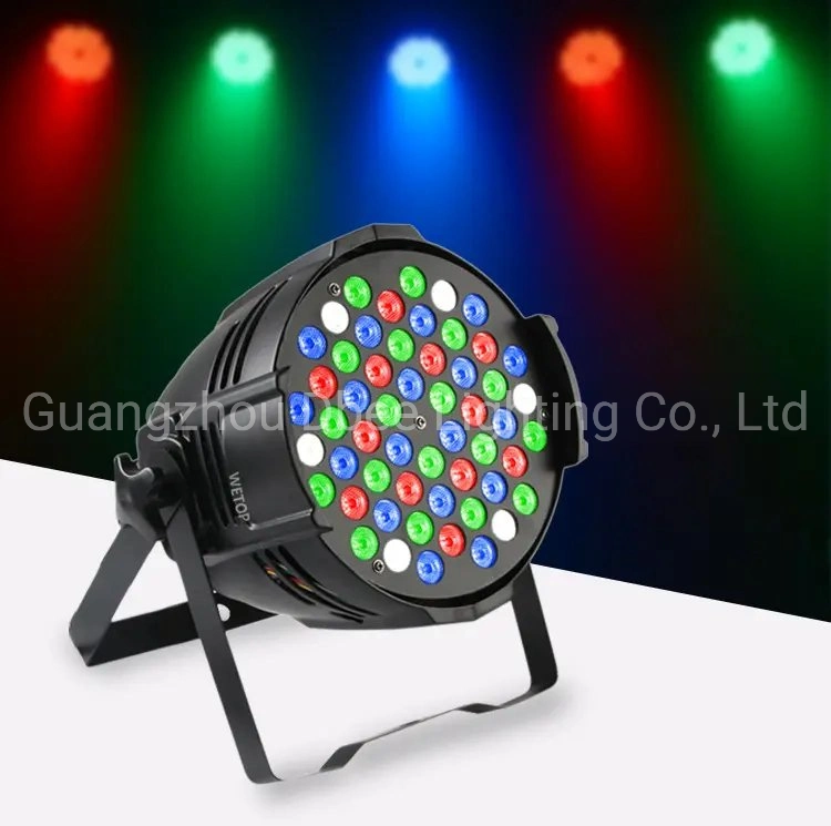 Etapa 54 Piscina 54*3W RGB 18*10W LED RGB RGBW PAR pode acender 54PCS PARTE INTERIOR DMX DJ luz PAR LED