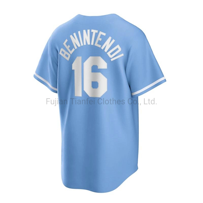 Plain Baseball Jersey with Customized Design Tackle Twill Team Name