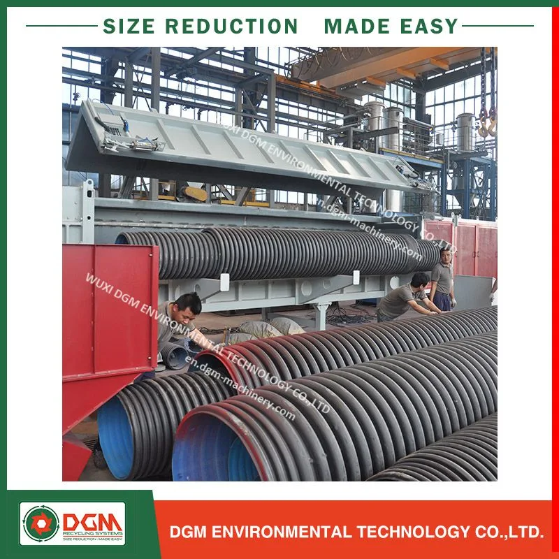 Low Power Consumption Pipe Recycling Plant for Plastic Tube Shredding