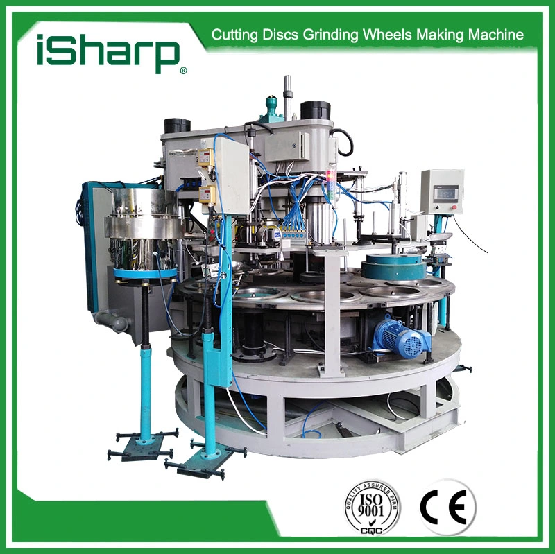 High Accuracy 150-230mm Pusher Type Cutting Wheel Making Machine in China