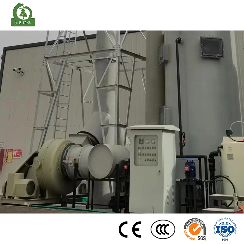 Yasheng China Acid Mist Purification Equipment Supplier Acid Mist Purification Machine Zinc Coating Production Line Acid Mist Exhaust Gas Purification Equipment