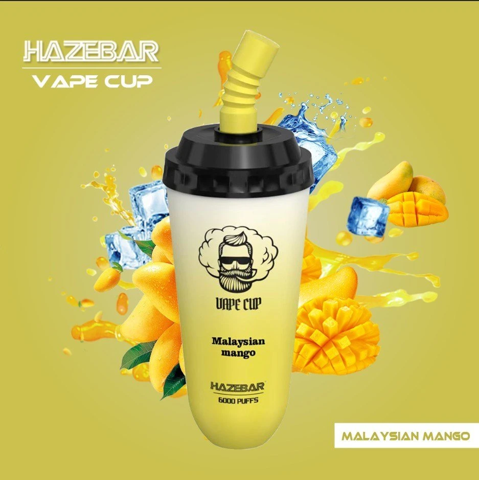 2023 Popular Hazebar VAPE Copa 6000puffs 15ml precargada VAPE Pod VAPE desechable al por mayor vs Puff Bar Randm desechable a medida VAPE