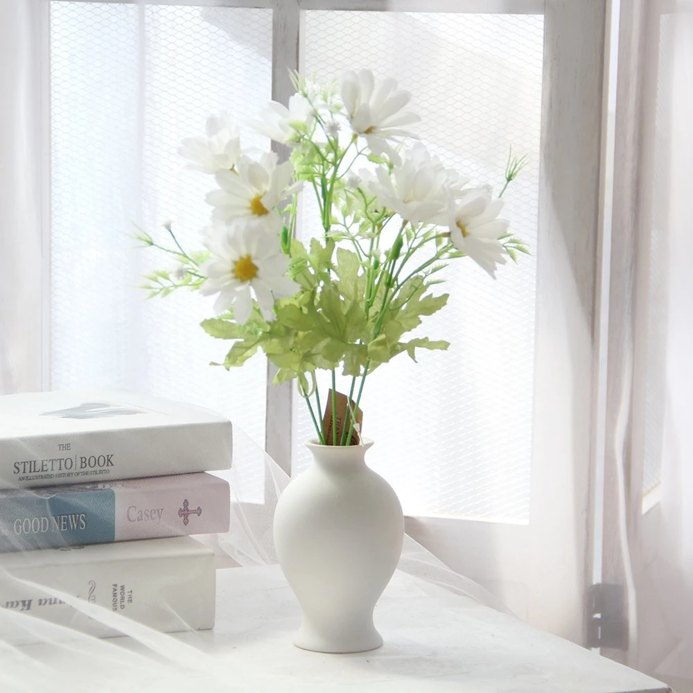 Bola Artificial simple de Rendimiento de alta calidad/alto costo Crisantemo Real Touch Crisantemo de seda Con tallos fletos Flores para decoración