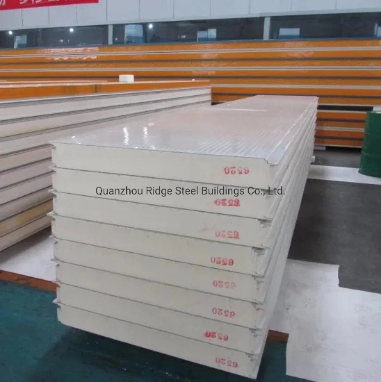 Heat Insulation PU/Rockwool/EPS Sandwich Panel Building Material