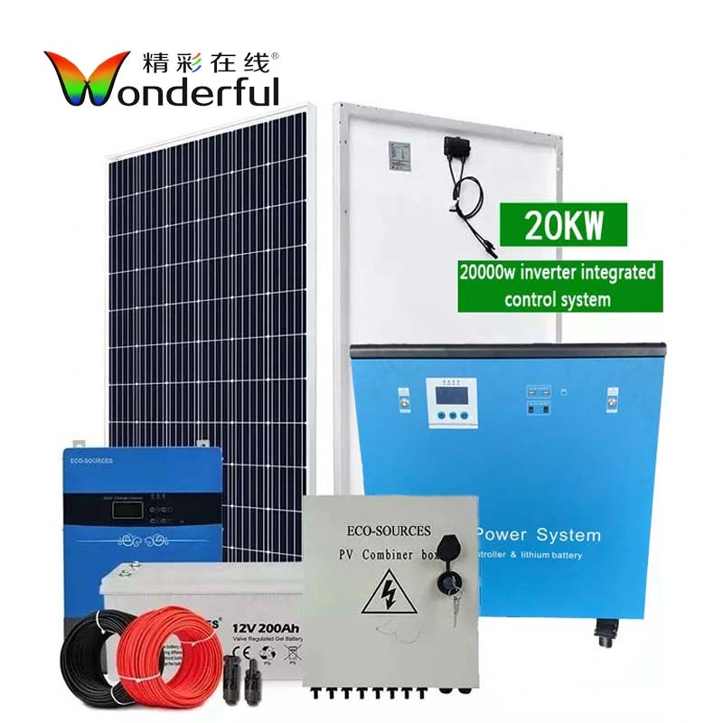 20KW de energia solar fornecer 220V AC DC Portable Fonte de Alimentação Sistema de Energia Solar Solar Energia Móvel