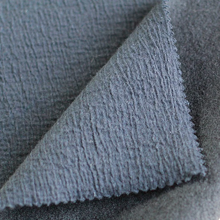 Soft Hand Feel Double Sided Blue 100% Merino Wool Fabric for Coats