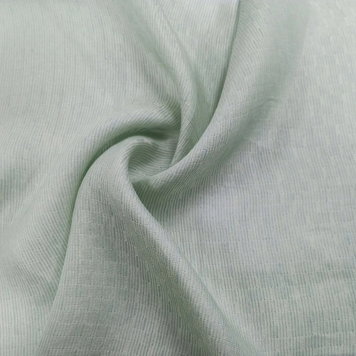 Hot Sale Unique Design with Super Soft Touch Woven Jacquard 75GSM Rayon Linen Lyocell Silk Blend Fabric Colors Can Be Customed for Silk Dress Garment