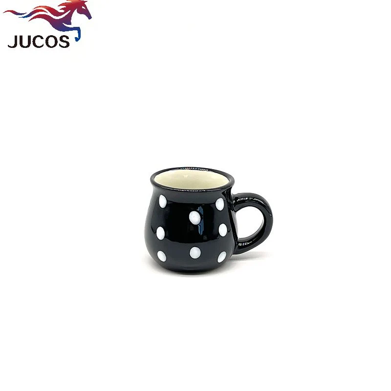 Wholesale/Supplier Ceramic Coffee Cup Mini Espresoo Cup with Handle High quality/High cost performance  DOT Design Customized Color Promotion Gift