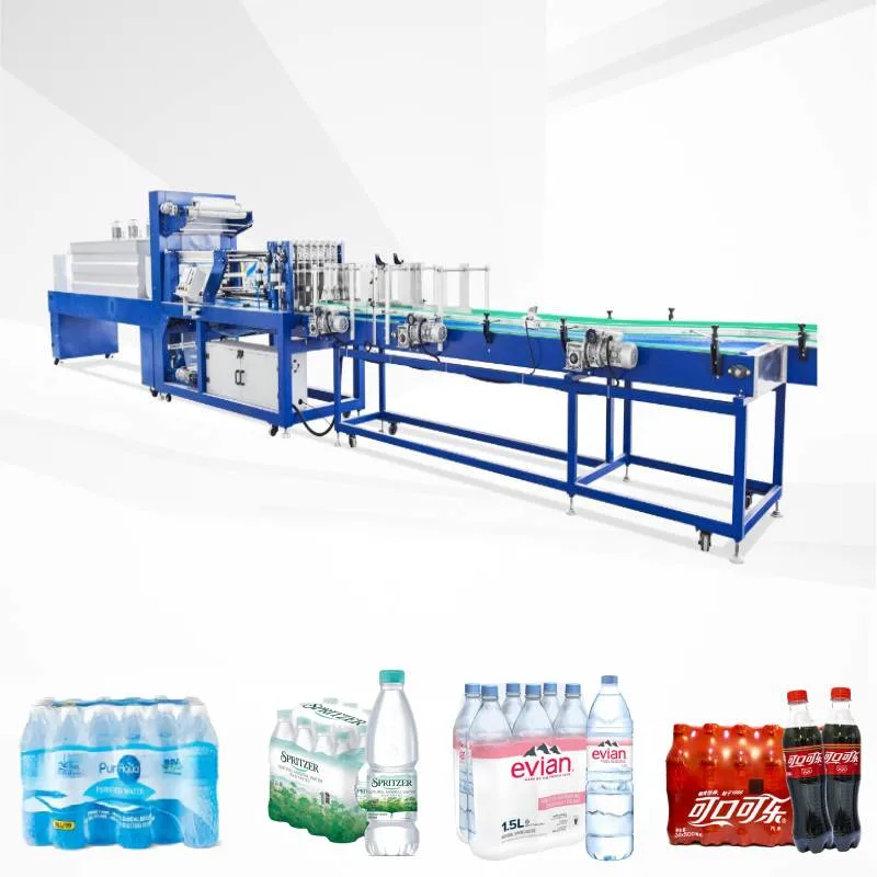 Linear Type Automatic Beverage Water Bottle PE Film Shrink Wrapper Packaging