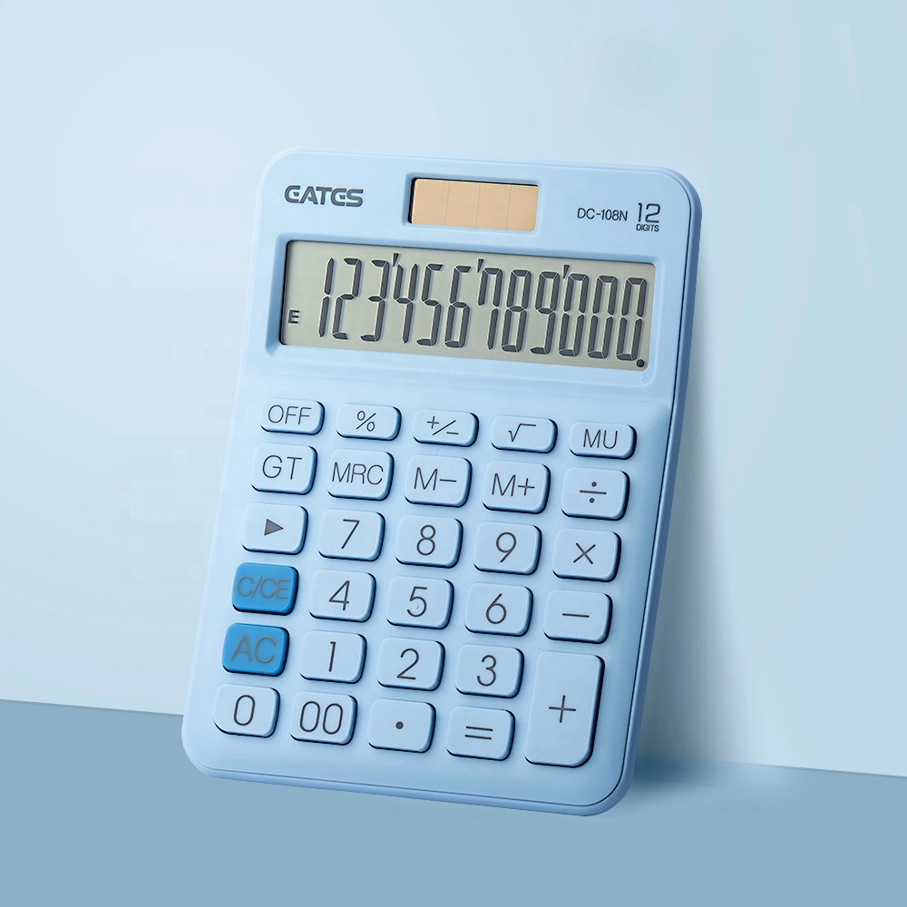 Calculadora Eletrônica de 12 Dígitos com Tela Grande