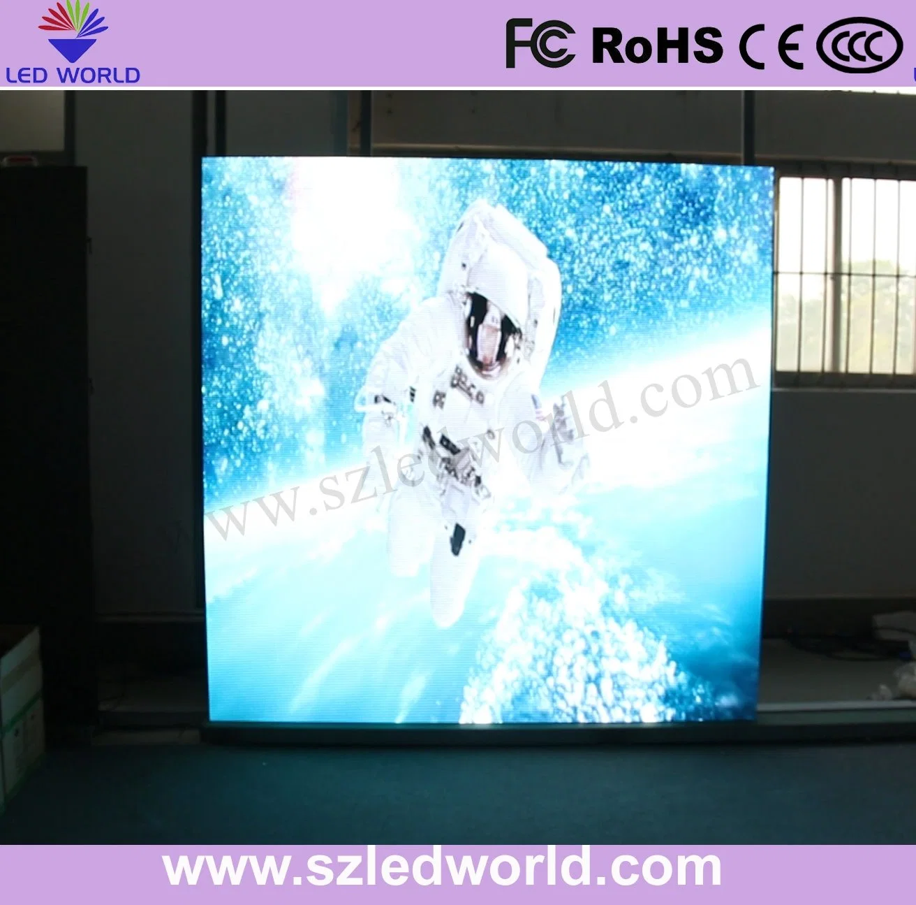 P2.976 Fast Assemble 500 X 500mm Cabinet LED Display with Wireless Connection