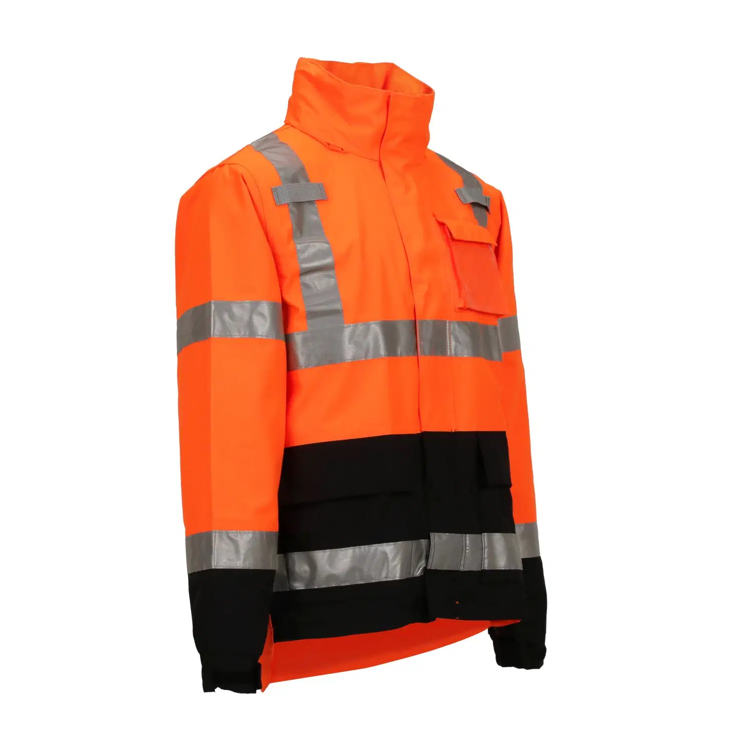 Rojo de MOQ bajo ropa de invierno de alta calidad de seguridad reflectante Hombres Hi Vis Flame Work Wear Moda Retardant Chaqueta