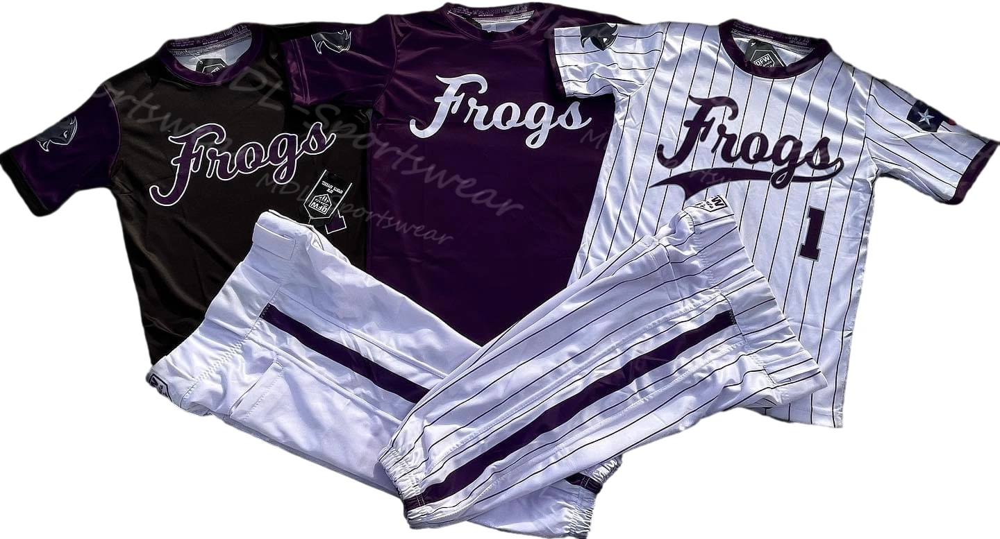 Maillots de baseball sublimés en gros 100 % polyester pour homme