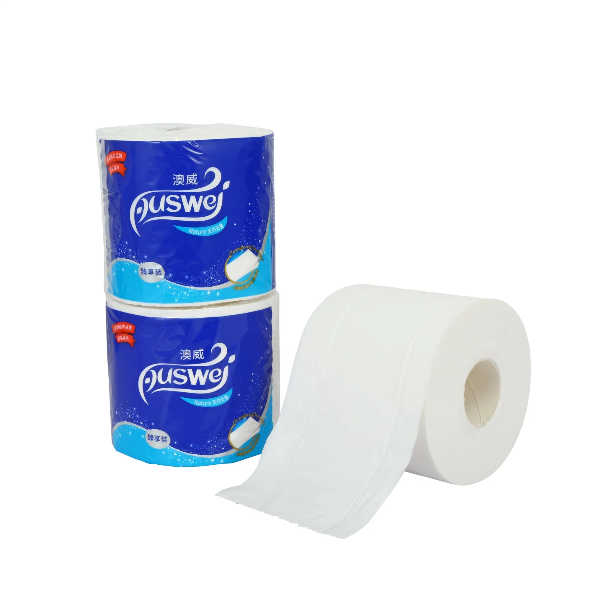 ISO Certification 200g Toilet Paper 4 Ply with Embossing Bathroom Papre