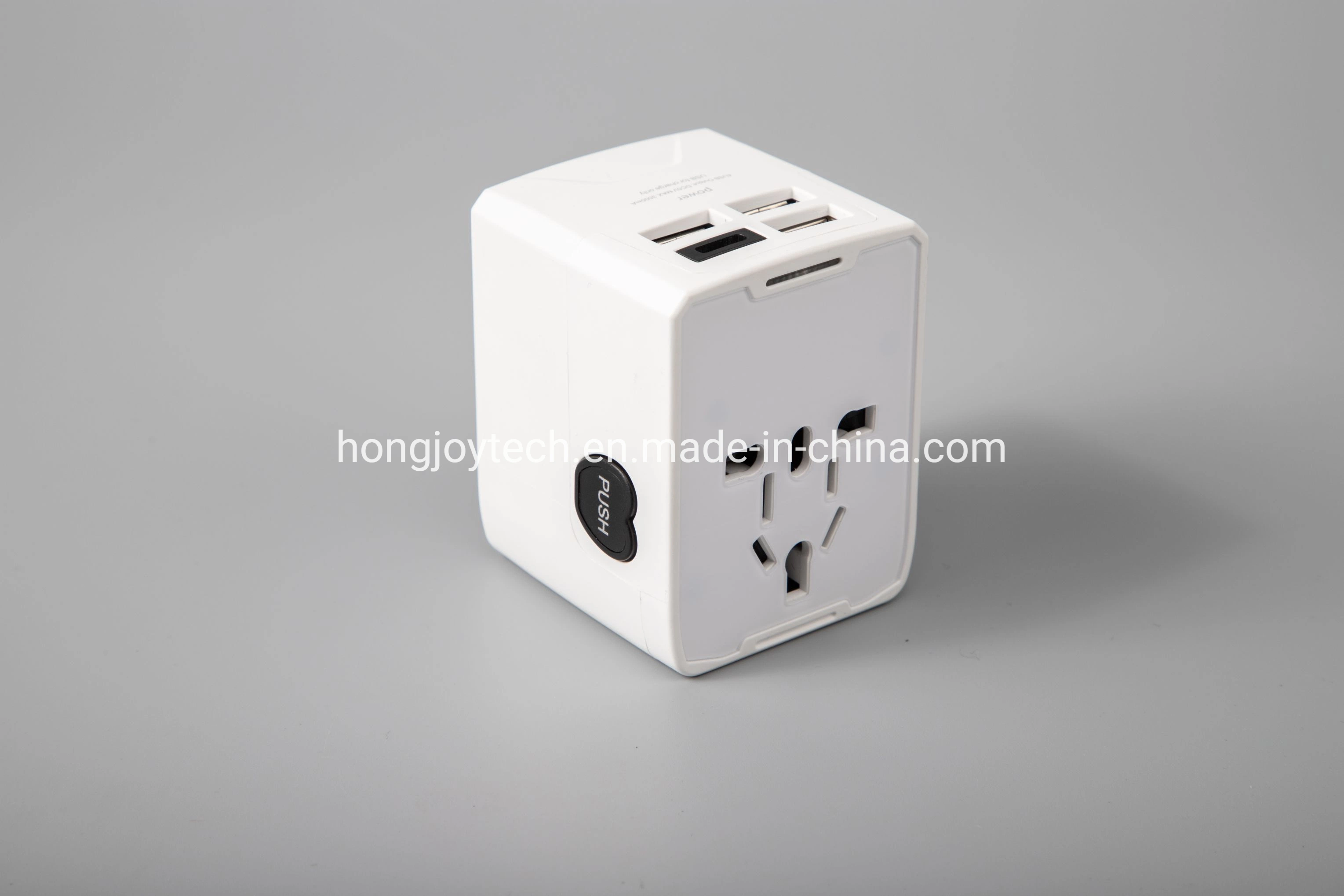 Customized Logo 5V 3.5A All in One Universal Fast Travel Charger Kit European British U.S.a. Australia Smart Power Plug USB Portable Quick Mobile Phone Charger