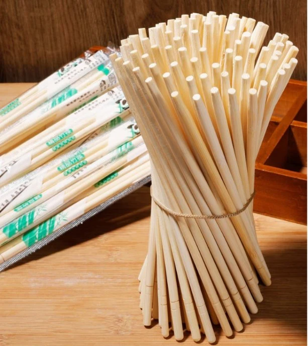 China Fabricante en Bulk Natural Round desechables Bambú Chopsticks vajilla