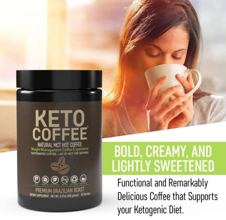 Private Label Hot Sell Weight Loss Detox Keto Fat Burning Slimming Coffee