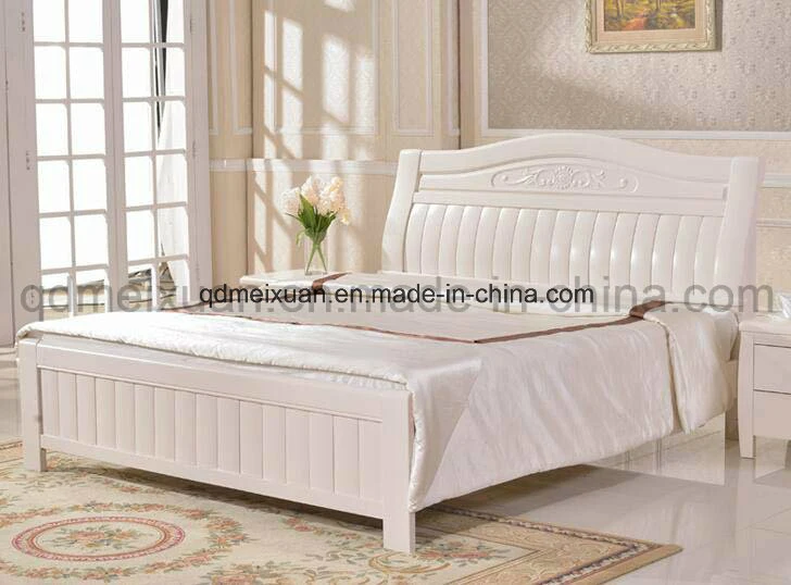 Solid Wooden Bed Modern Double Beds (M-X2272)