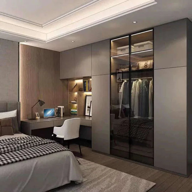 Hz New Modern Simple Design Factory Supply Multi-Purpose Lacquer Cabinet Bedroom Professional Wardrobes