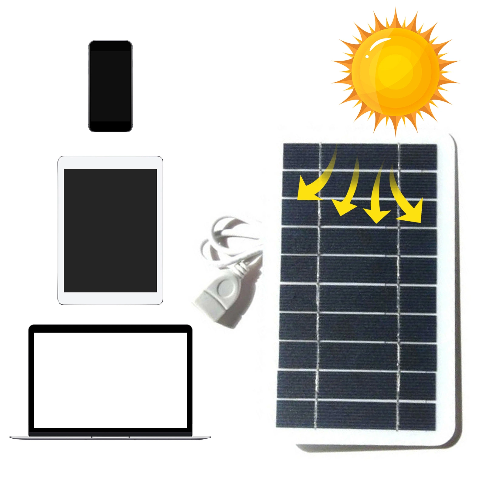 Mini Solar Panel 5V 2W DIY Solar Cells for Light Cell Phone Toy Chargers