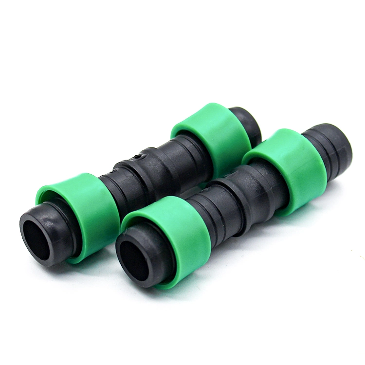 Plastic Irrigation Hose Connector Drip Tape Lock Coupling