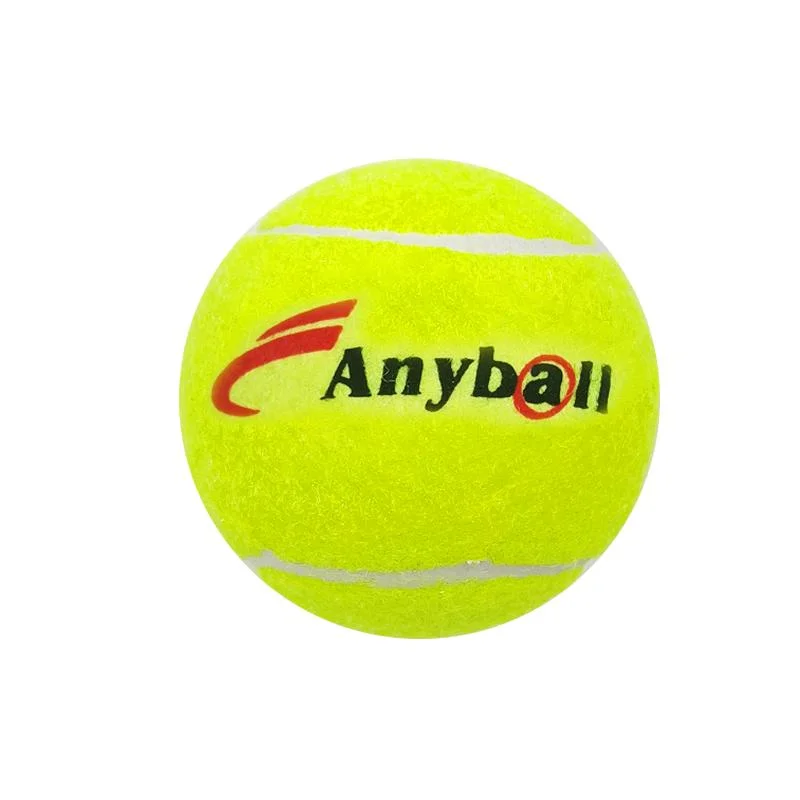 كرة تنس عالية الجودة مصنوعة في الصين من الصوف مع شعار ولون مخصص للترويج لكرات التنس المتينة للتدريب