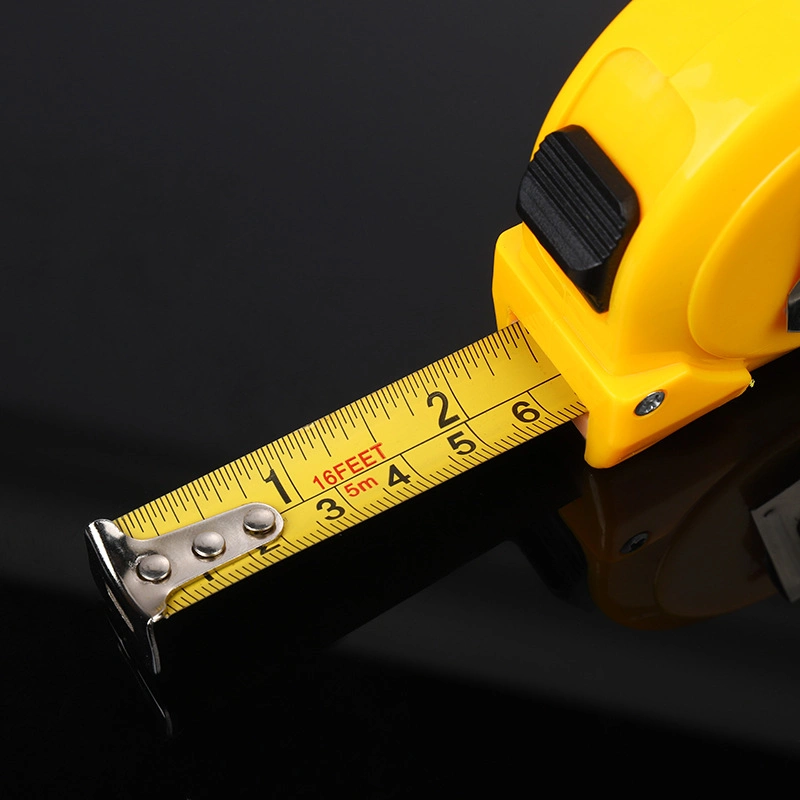 Wear-Resistant Measuring Tool High Precision Yellow Stainless Steel Tape Measure for Construction