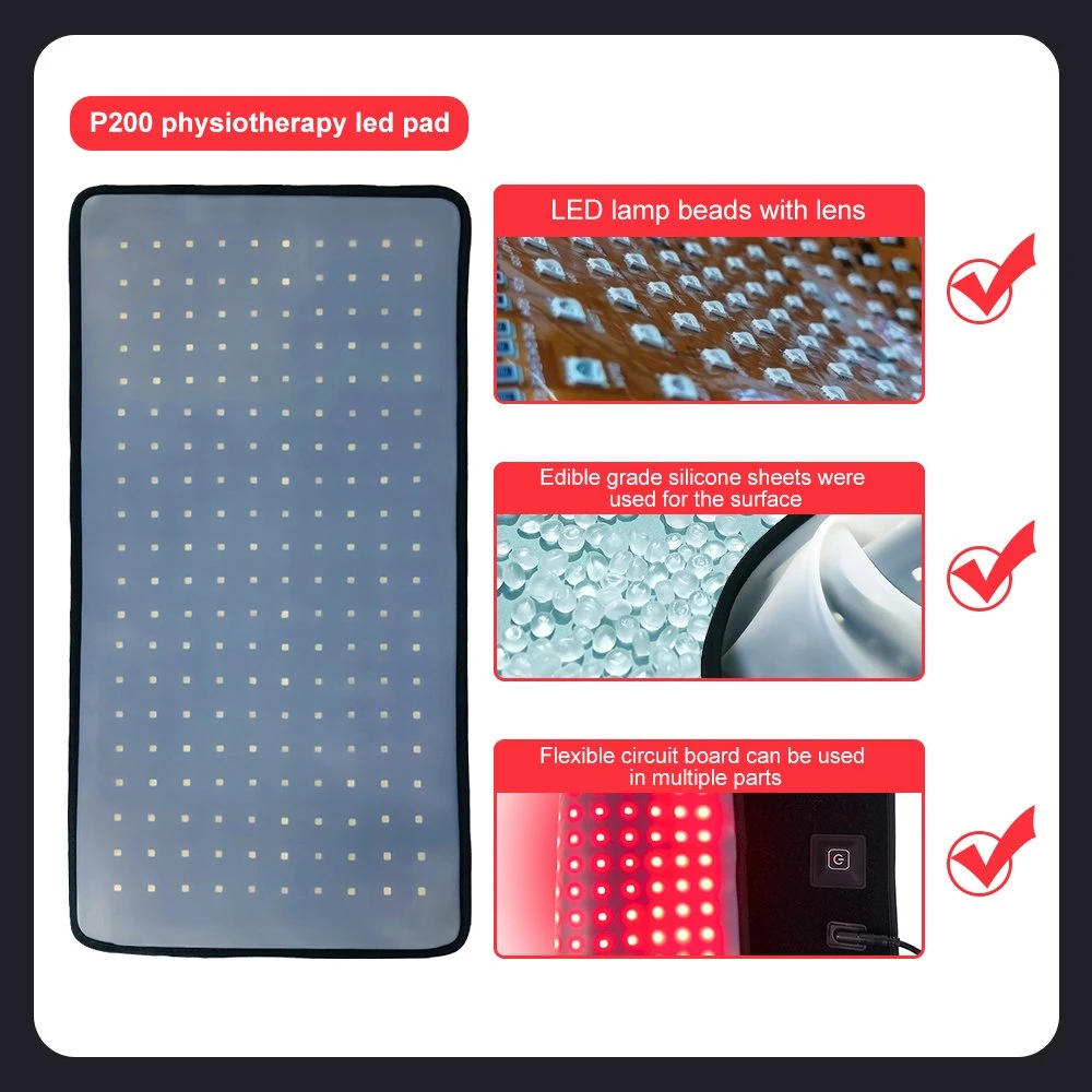 flexible Phototherapy LED Light Therapy Pad Suyzeko 635nm 660nm 850nm Light Therapy Pad for Weight Loss