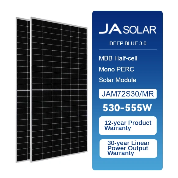 Módulo de Ja PV Tier 1, interferencias del panel solar 72s30-525-550/Mr 530W 540W 545W 550W 144cells vidrio simple